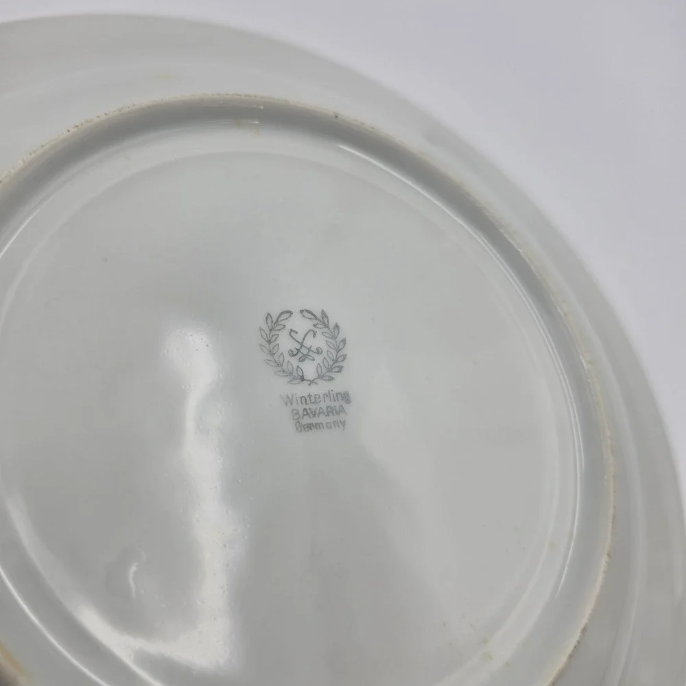 Winterling Bavaria Germany Mid Century Modern Abstract Wheat Soup Bowl 9 inch